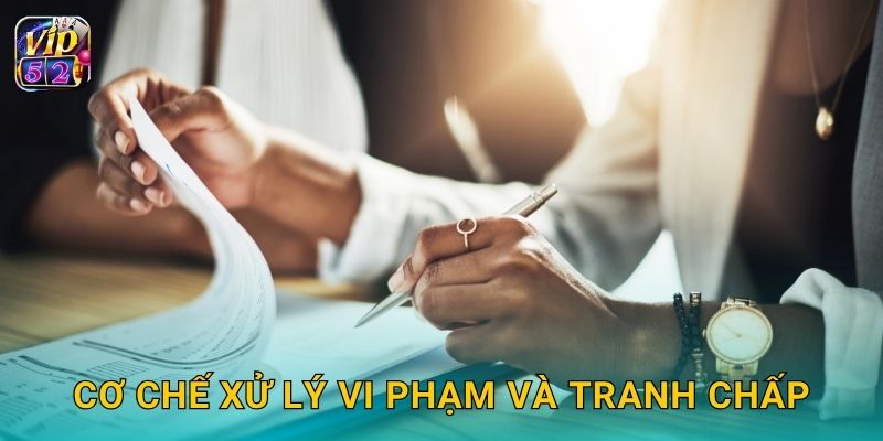 Cơ chế xử lý vi phạm và tranh chấp